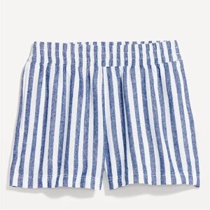 OLD NAVY High-Waisted Linen-Blend Pull-On
Shorts -- 3.5-inch inseam XS BLUE​